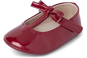 Baby's Burgundy Dressy Bow Flats: Perfect Footwear for Little Princesses