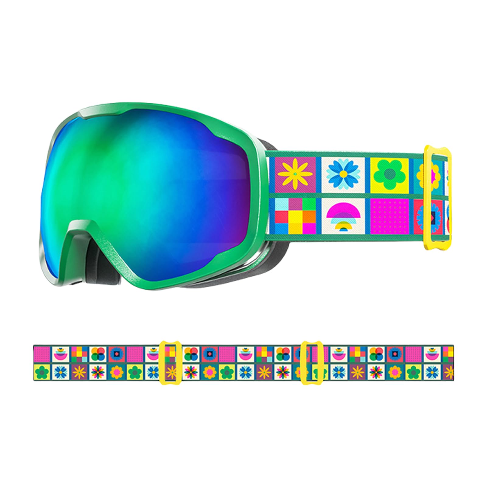 Lunettes de ski pour enfants - Résistantes à la buée - Pour garçons et filles de 3 à 15 ans
