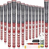 SAPLIZE Cross Cord Golf Grips Set of 13 Grips with Tape or Full Regripping Kit, Std/Mid/Jumbo, Low Taper...
