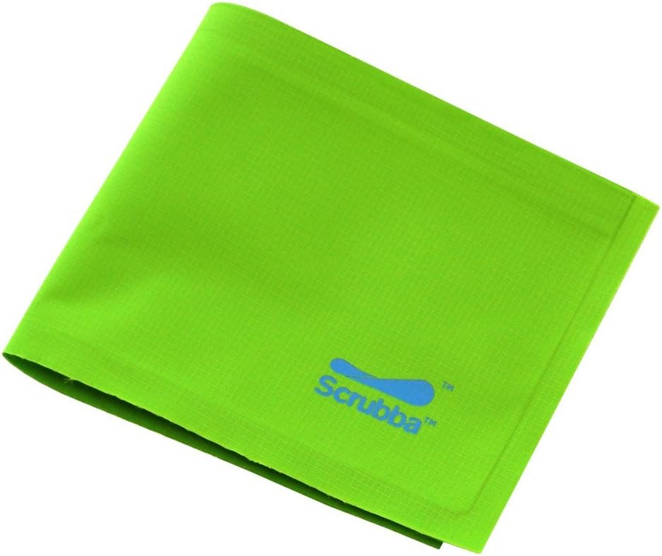 Scrubba スクラバ 超軽量 二つ折り財布 薄型 防水生地 アウトドア スポーツ アクティビティ用(グリーン)