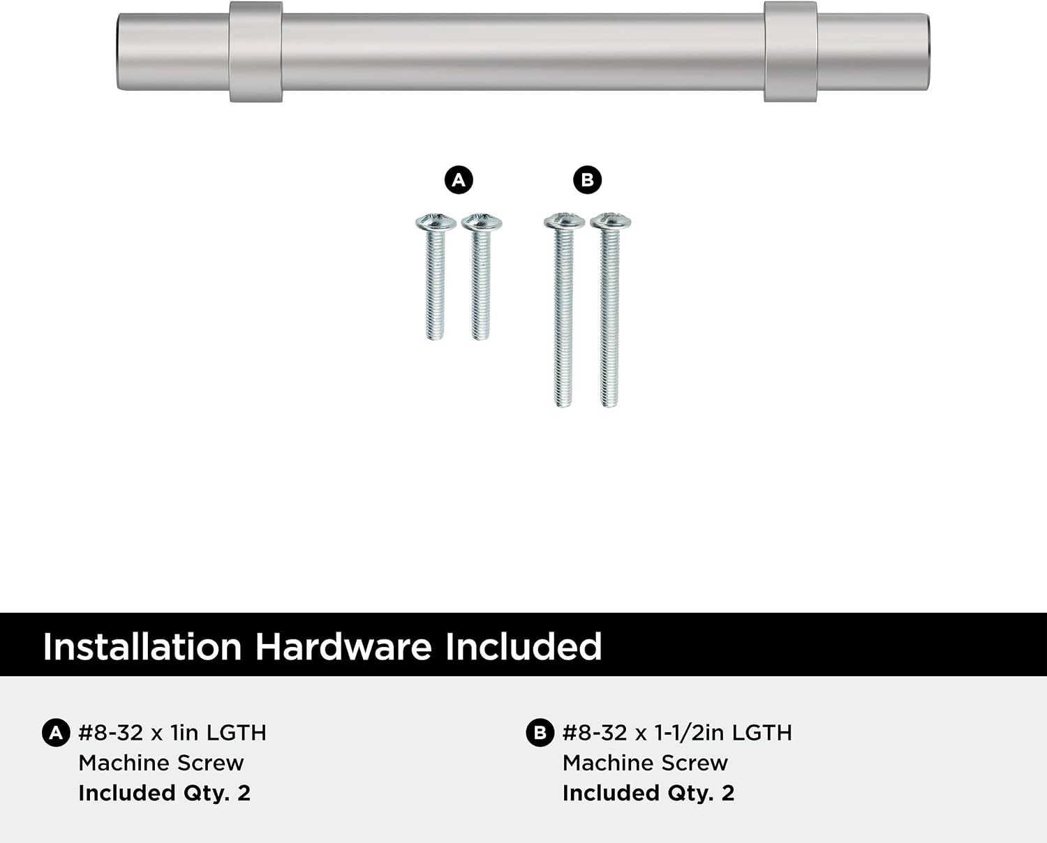 Amerock Central 3-3/4 inch (96mm) Center-to-Center Polished Chrome Cabinet Pull - 10 Pack