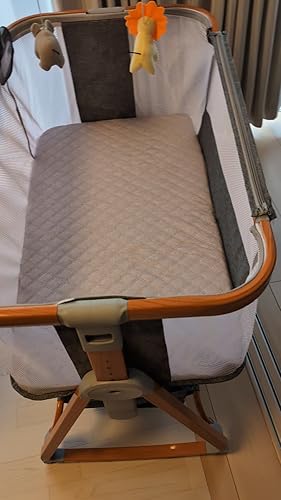 Amazon.co.jp: Youluzhen ベビーベッド 添い寝ベッド 木色 乳児用