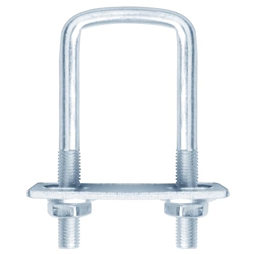 Miniatura 13 de Perno en U cuadrado para remolque, M8 x 3-1/4" x 4-5/8", acero galvanizado