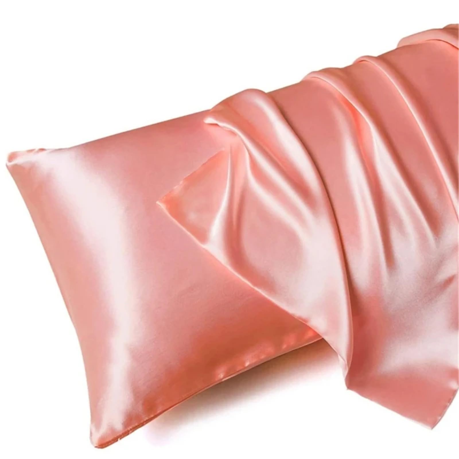 LYXYGMV Silk Pillowcase Bed Pillow Covers Cases Home Bedding for Bedrooms(Color 10,1PCx51x66cm(20x26in))