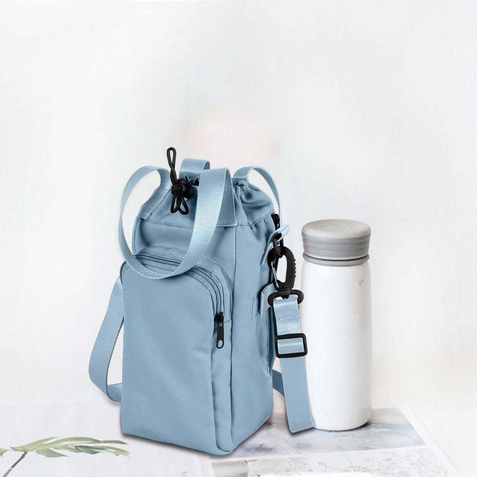 Amagogo Porte-Bouteille d'eau en Néoprène Bandoulière Housse Isolée Porte- Sac Boissons, Bleu Amagogo Porte-Bouteille d'eau en Néoprène Bandoulière Housse Isolée Porte- Sac Boissons, Bleu