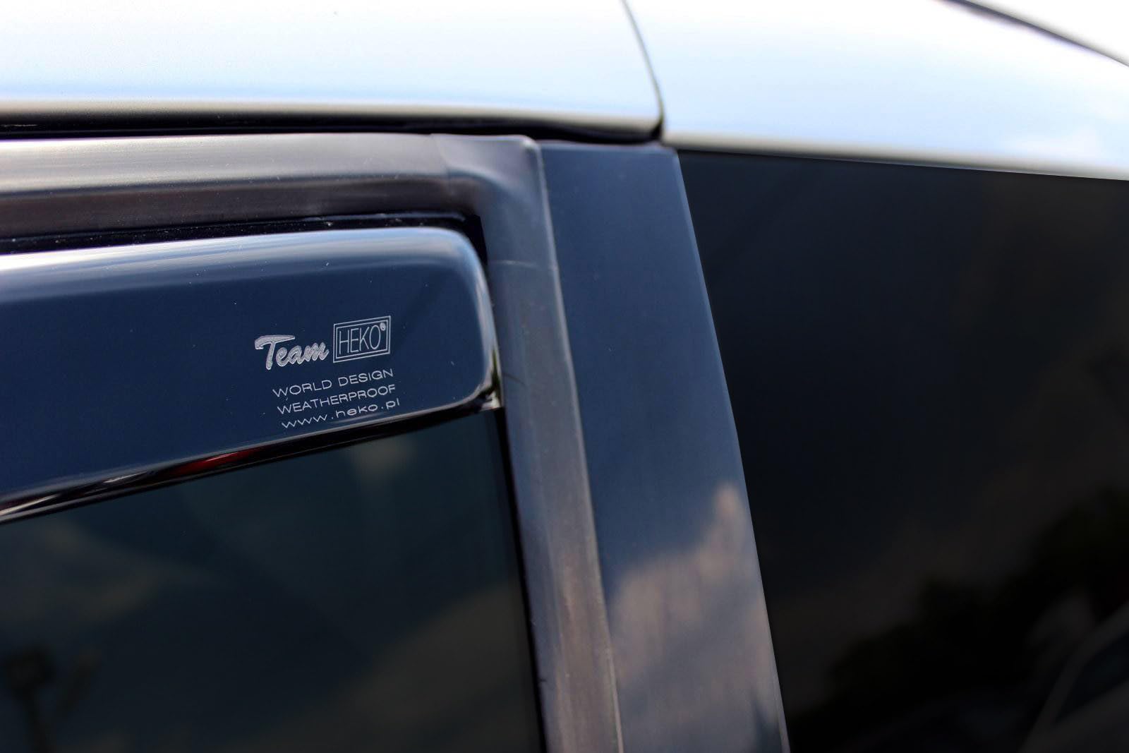 Deflettori D'Aria Antiturbo Per Chrysler Voyager GR 5 Porte 2001-2008, Set Di 2, Nero Fumé - Antipioggia E Antivento