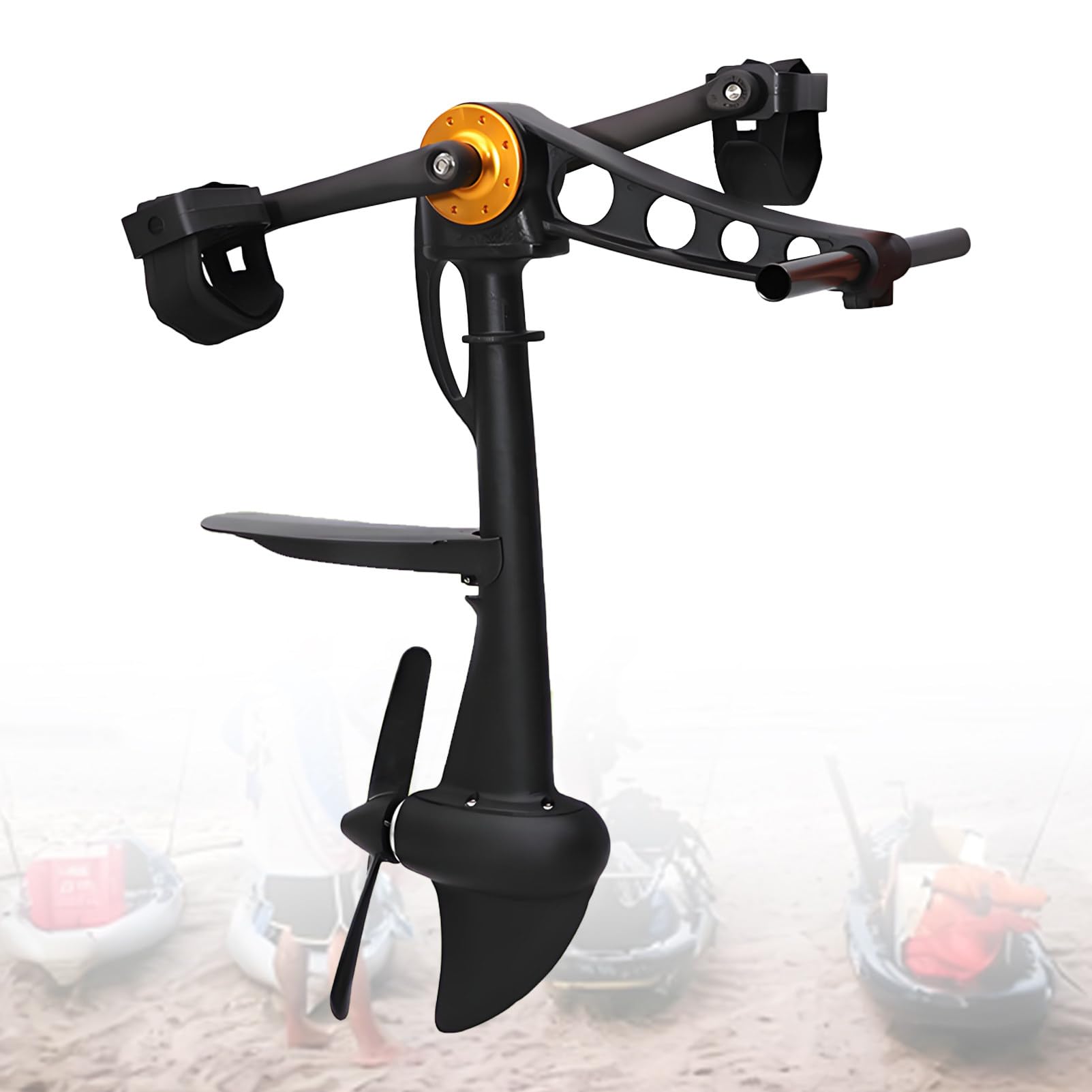 DUMIPME Complete Kayak Pedal Drive Kit, All-in-One Foot Pedal Propulsion System with Underwater Clips, Fit for Most Kayaks and Inflatable Fishing Boats