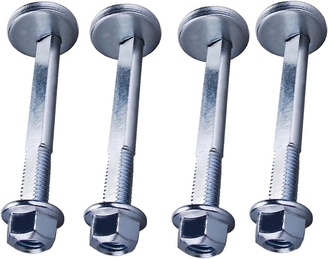 4PC Camber Cam Bolt Kit for Infiniti QX56 04-13, QX80 14-21, for Nissan Titan 04-21, Pathfinder 05-12, Frontier 05-21, Front Alignment Caster/Camber Adjusting for Suzuki Equator 09-21