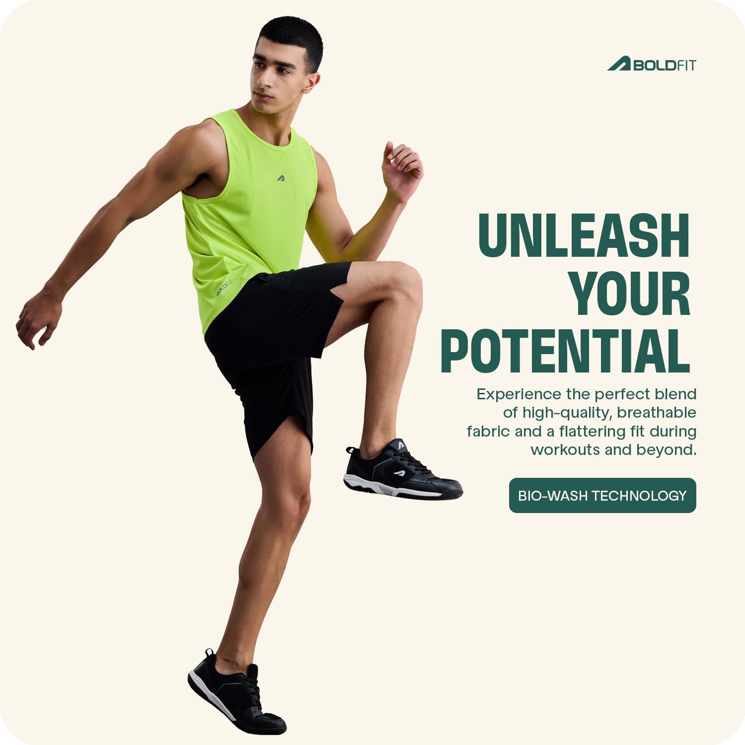 Boldfit Mens Polyester Vest Multi Function Regular Fit Gym Running Outdoor Sleeveless Crew Neck Quick Dry Breathable