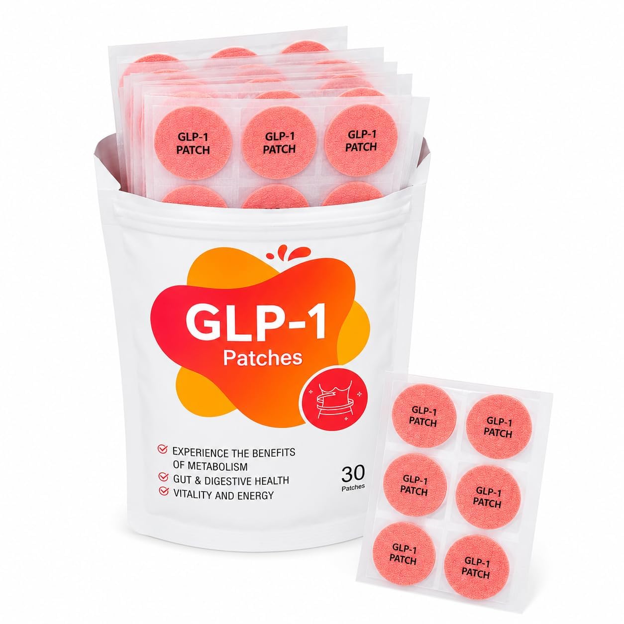 Roxbury GLP-1 Wellness Patches | 30 Adhesive Body Patches | Daily Topical Wellness Patch | Easy-to-Apply Skin Patch for Adults-image-19