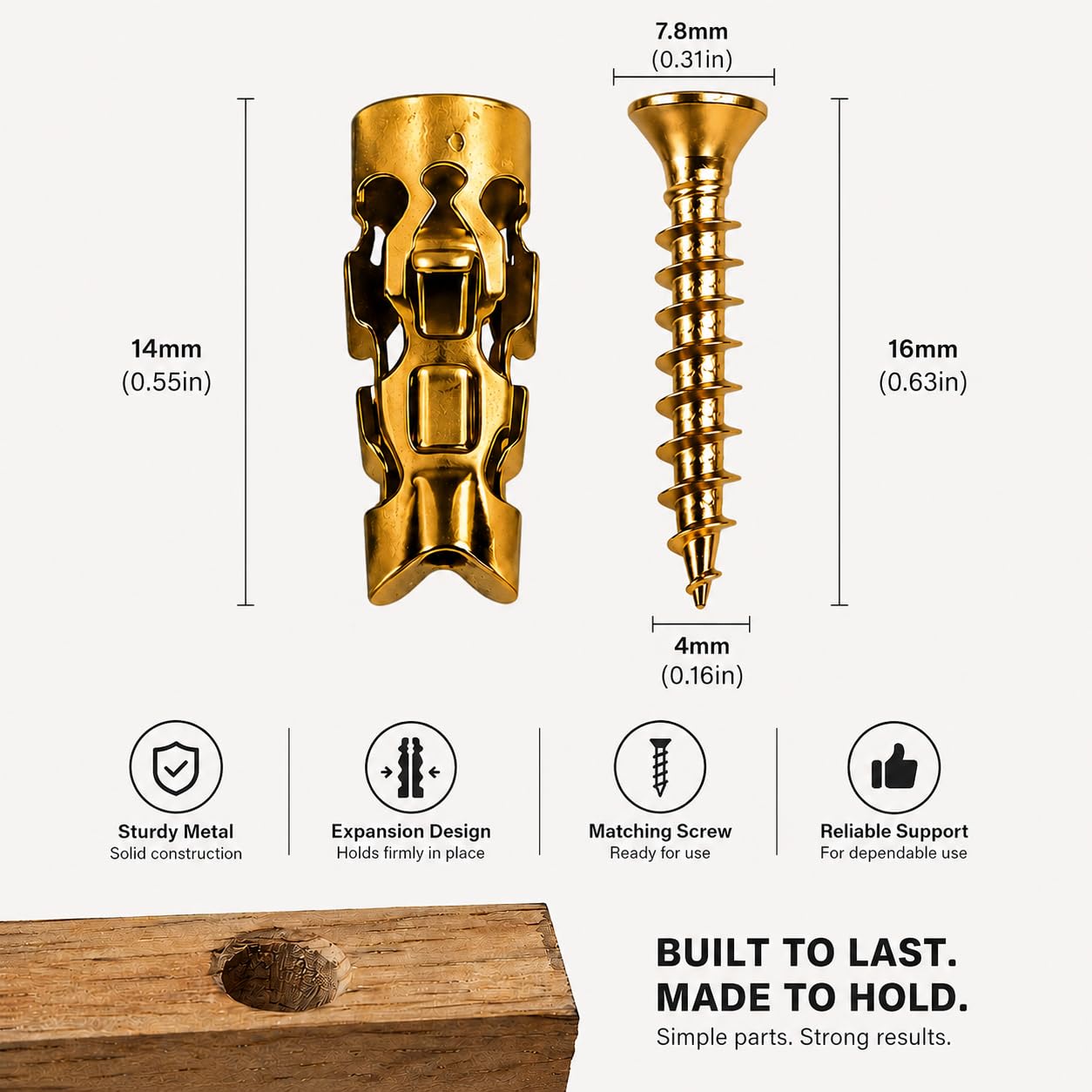 Cabinet Door Repair Screws - Fix Stripped Holes -6 Cabinet Door Repair Screws - Fix Stripped Holes -6