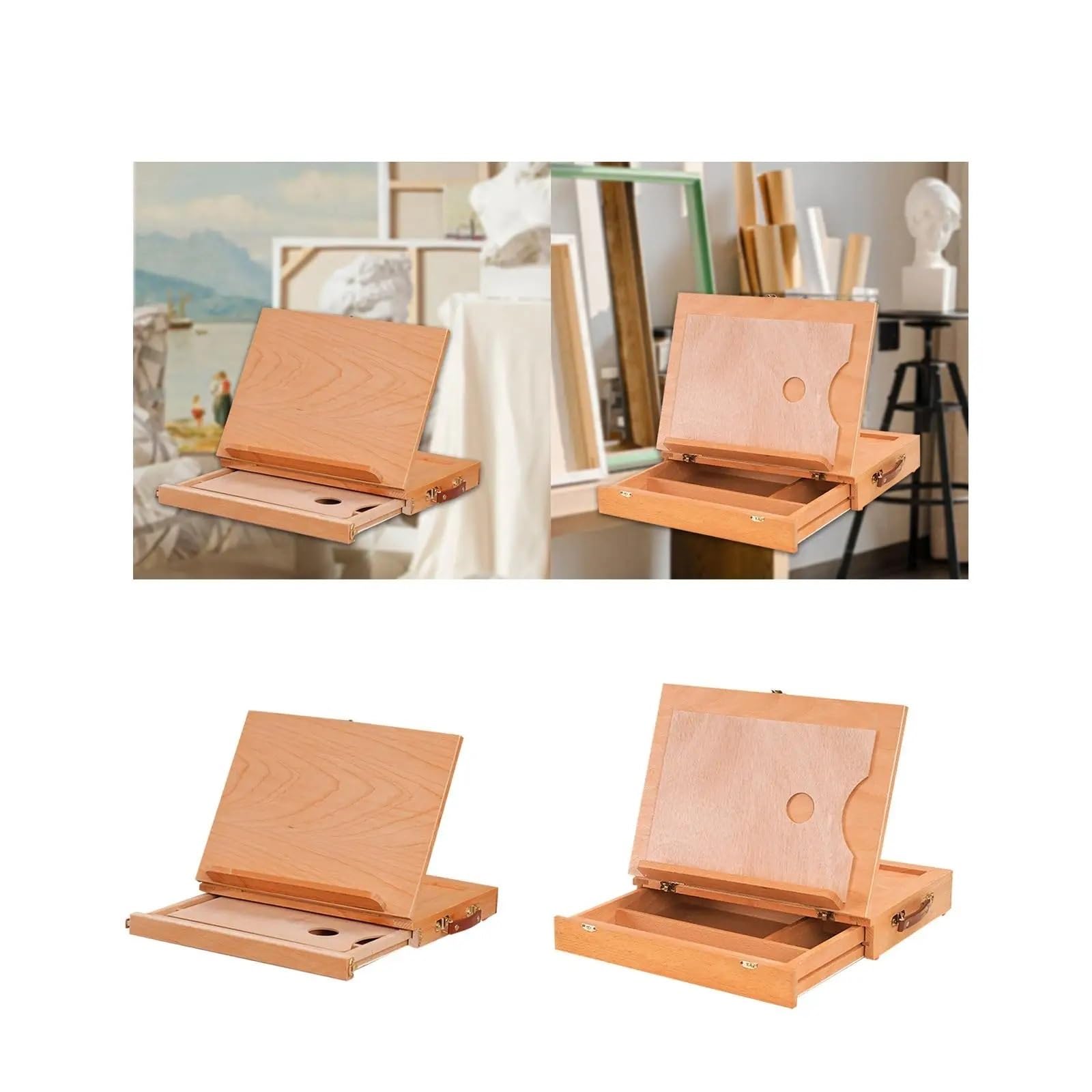 Boîte à croquis en bois Pour Peinture