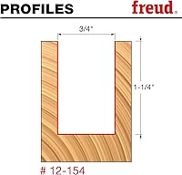 Vista 62 de Broca recta de doble acanaladura Freud, 15/64 x 3/4 de pulgada, con vástago de 1/2 pulgada, 12-096