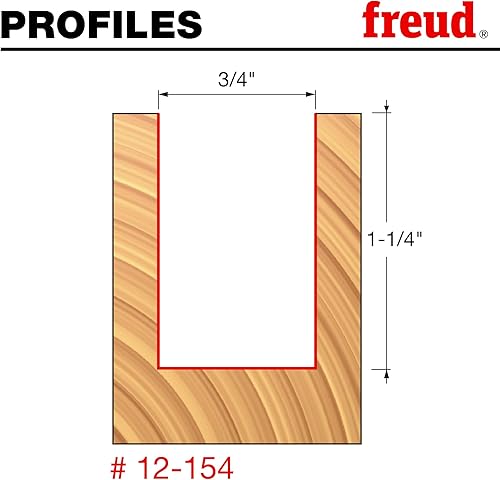 Miniatura 62 de Broca recta de doble acanaladura Freud, 15/64 x 3/4 de pulgada, con vástago de 1/2 pulgada, 12-096