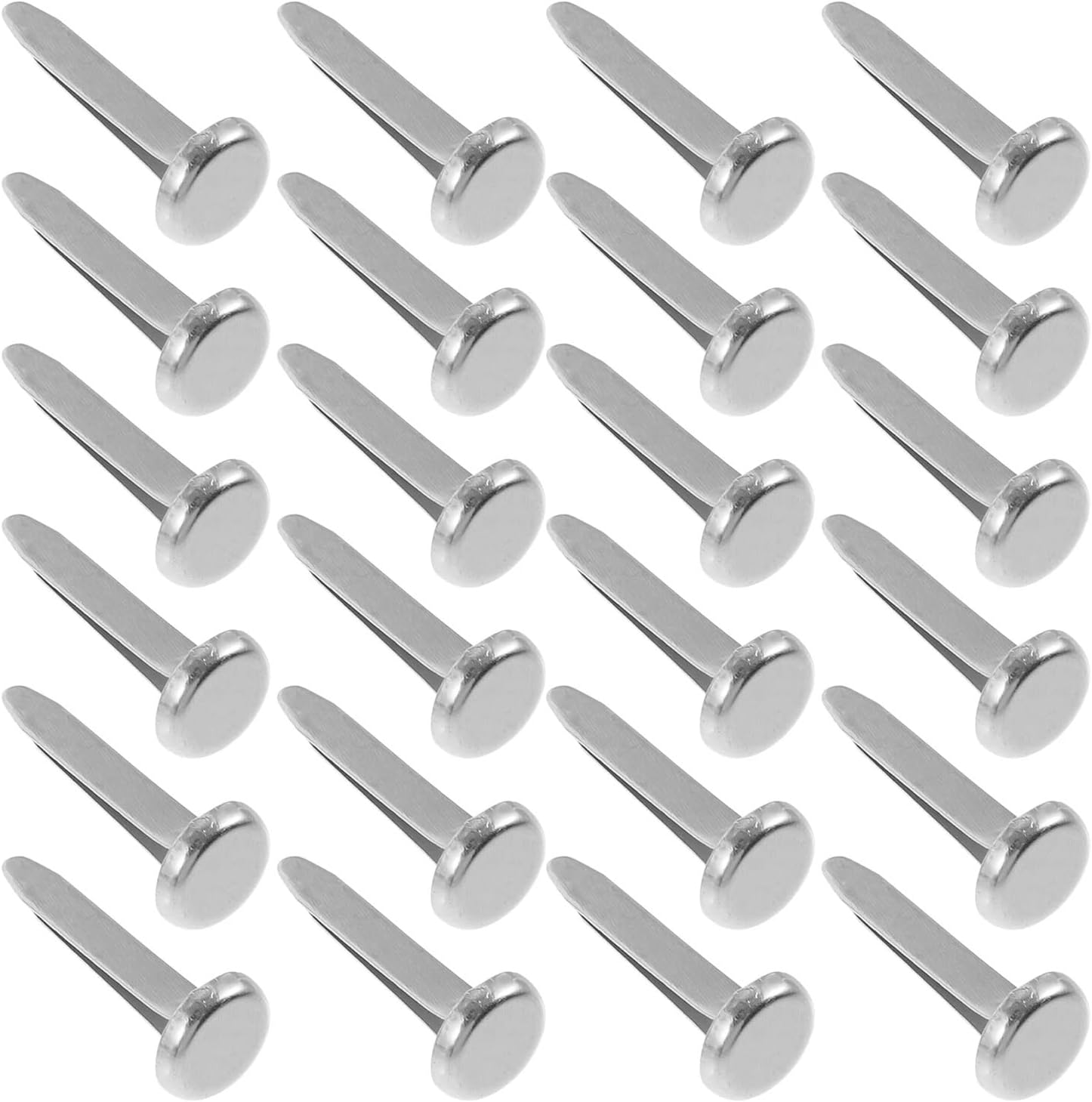 Brads for Paper Crafts 300Pcs Double Nails Metal Brads Studs Small Corner Paper Fasteners Craft Child Scrapbook(As Shown)
