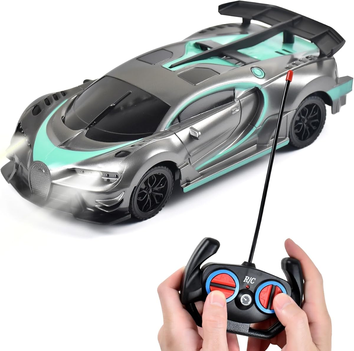 Tuko Remote Control Car Toys, RC Toys for 3+ Years Old Boy and Girl Gift (Gray)