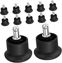 DECOMELODY 12 Ruedas Para Silla De Oficina Deslizadores De Campana Repuestos Para Silla De Oficina Deslizadores De Pies Para Silla De Oficina Deslizadores De Campana Para Silla De