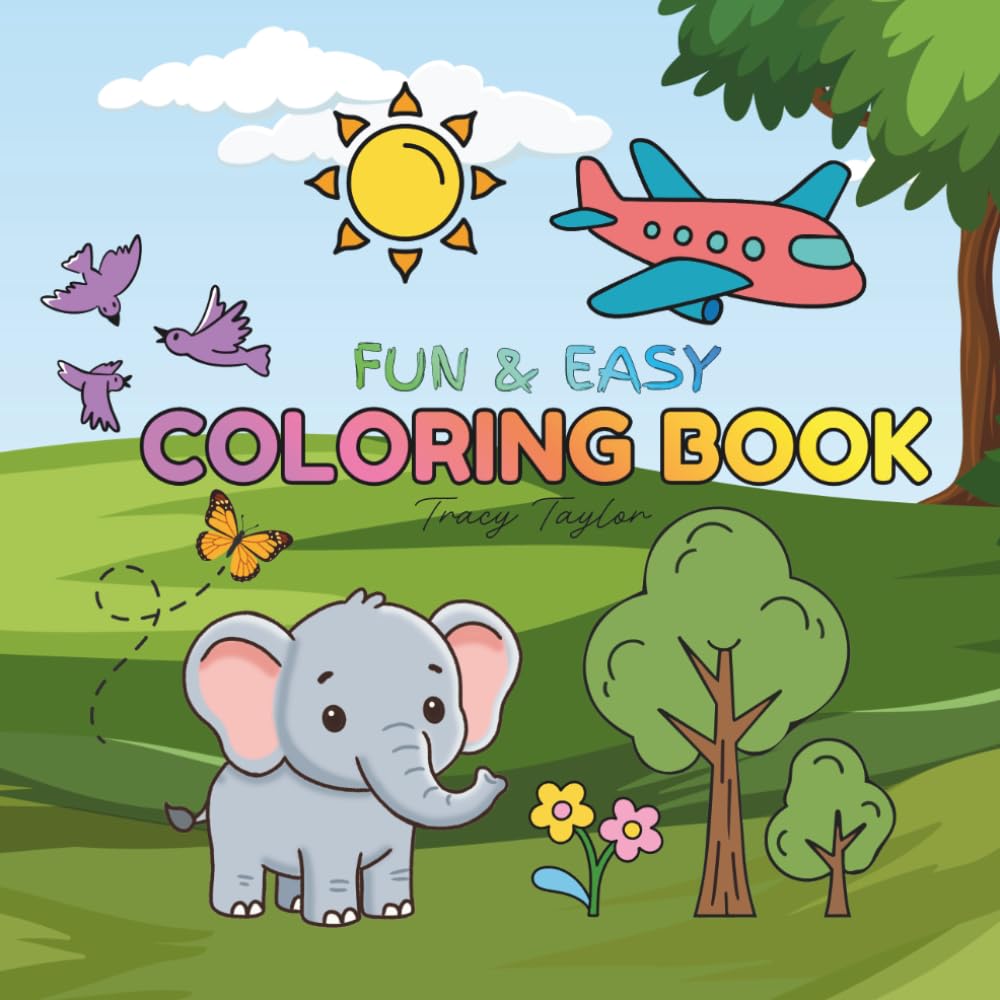 Fun & Easy Coloring Book