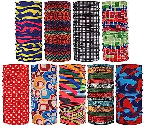 Pack Neck Gaiters Tube UV Face Mask Bandana Balaclava Shiesty Magic Scarf Headwear Headbands Wraps for Women Men