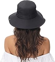 Vista 4 de ANOTHER CHOICE Sombrero de sol para mujer, ala ancha, transpirable, de nailon, para senderismo, verano, pesca, con cordón ajustable