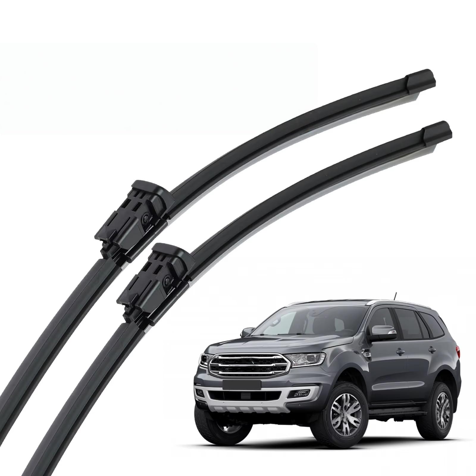 PAPEP Windscreen Wiper Blades for Ford Everest MK3 2015-2023 24''+15'', Front Replacement Wipers OEM Quality Water Repellent Rubber Automotive Windshield