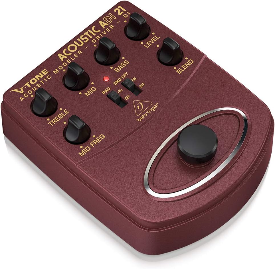 Behringer V-TONE ACOUSTIC DRIVER DI ADI21 Acoustic Amp Modeler/Direct Recording Preamp/DI Box