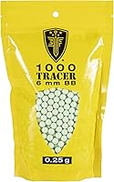 Vista 9 de Elite Force Tracer BBS Glow-in-The-Dark Premium 6mm Airsoft BBS Ammo, 1000 Count Biodegradable