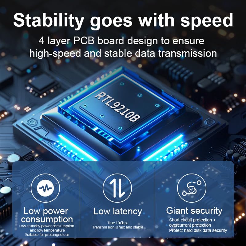 Carcasa externa para SSD M.2 NVMe NGFF USB C 3.2 Gen2 miniatura 5