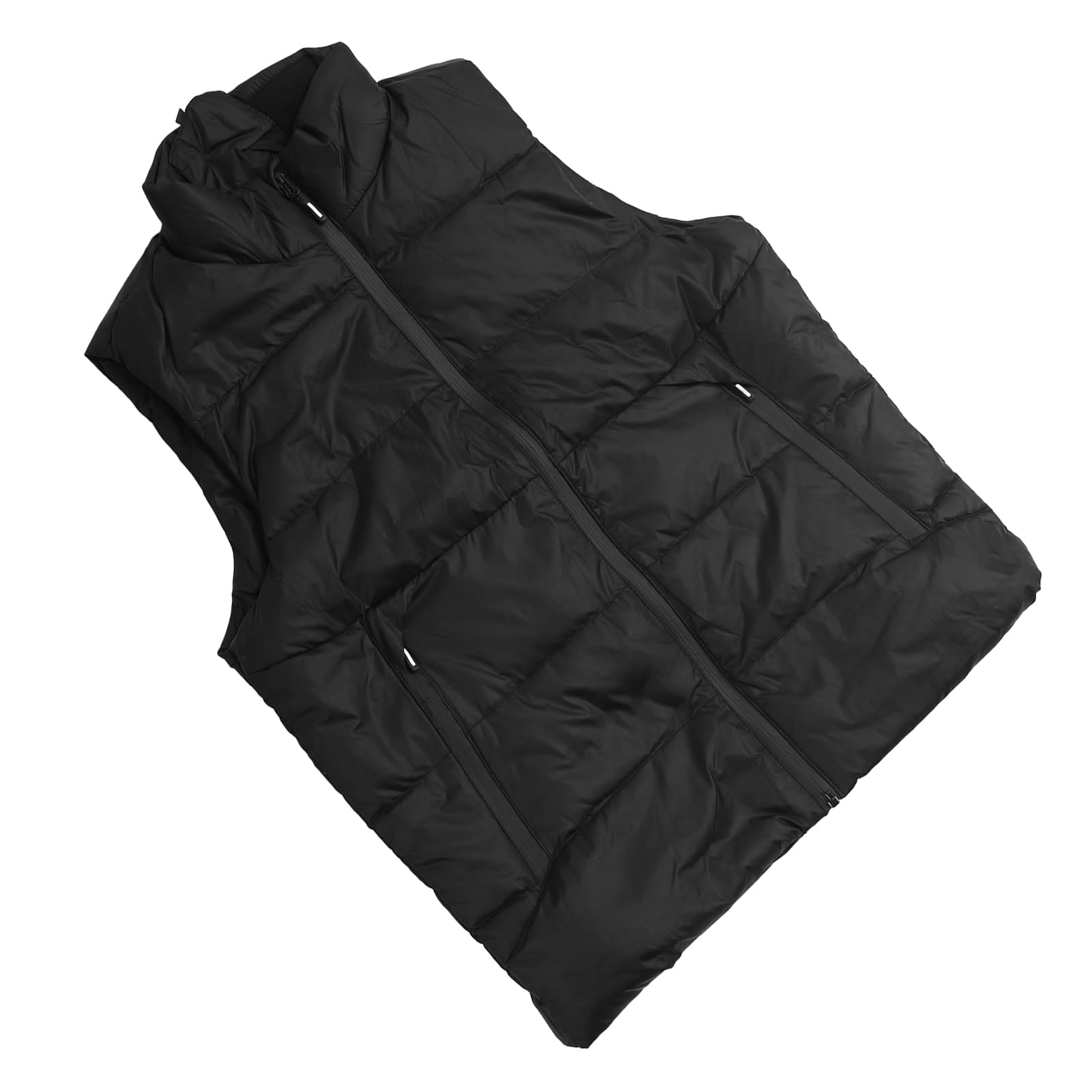 Chaleco calefactado para hombre, chaleco térmico eléctrico USB suave, cable de calefacción de fibra de carbono, negro, control de temperatura inteligente de 3 temperaturas para esquí y pesca (L)