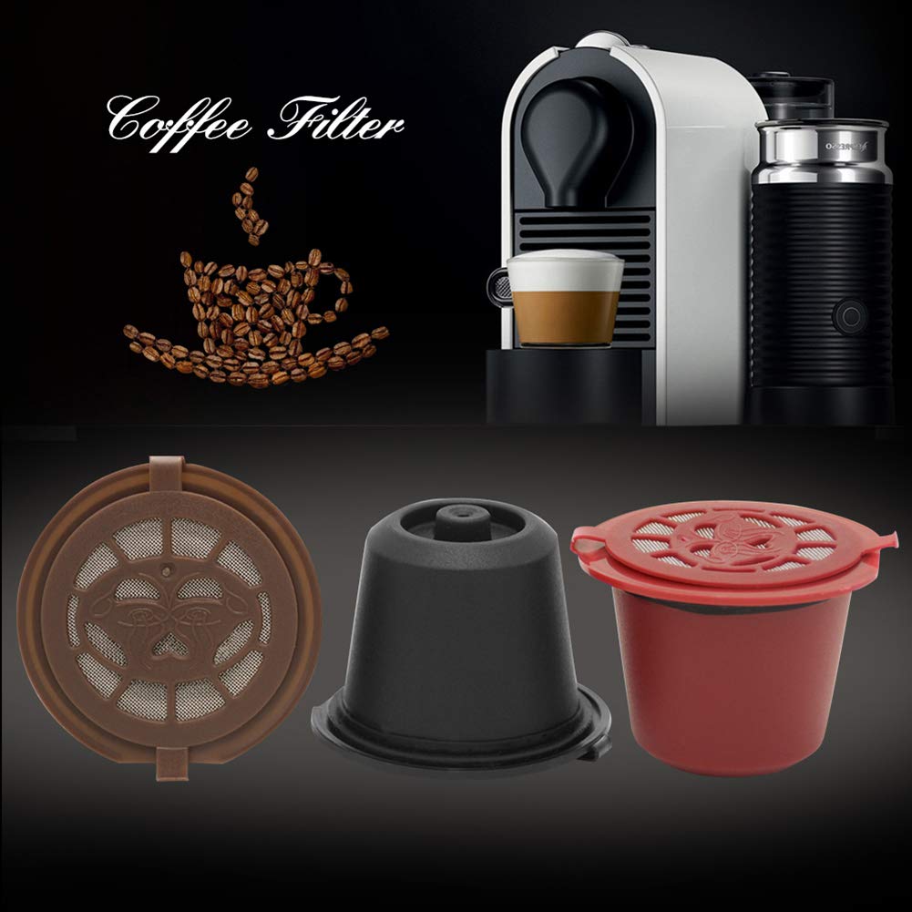 3 kapsułki do kawy wielokrotnego napełniania do ekspresu do kawy Nespresso