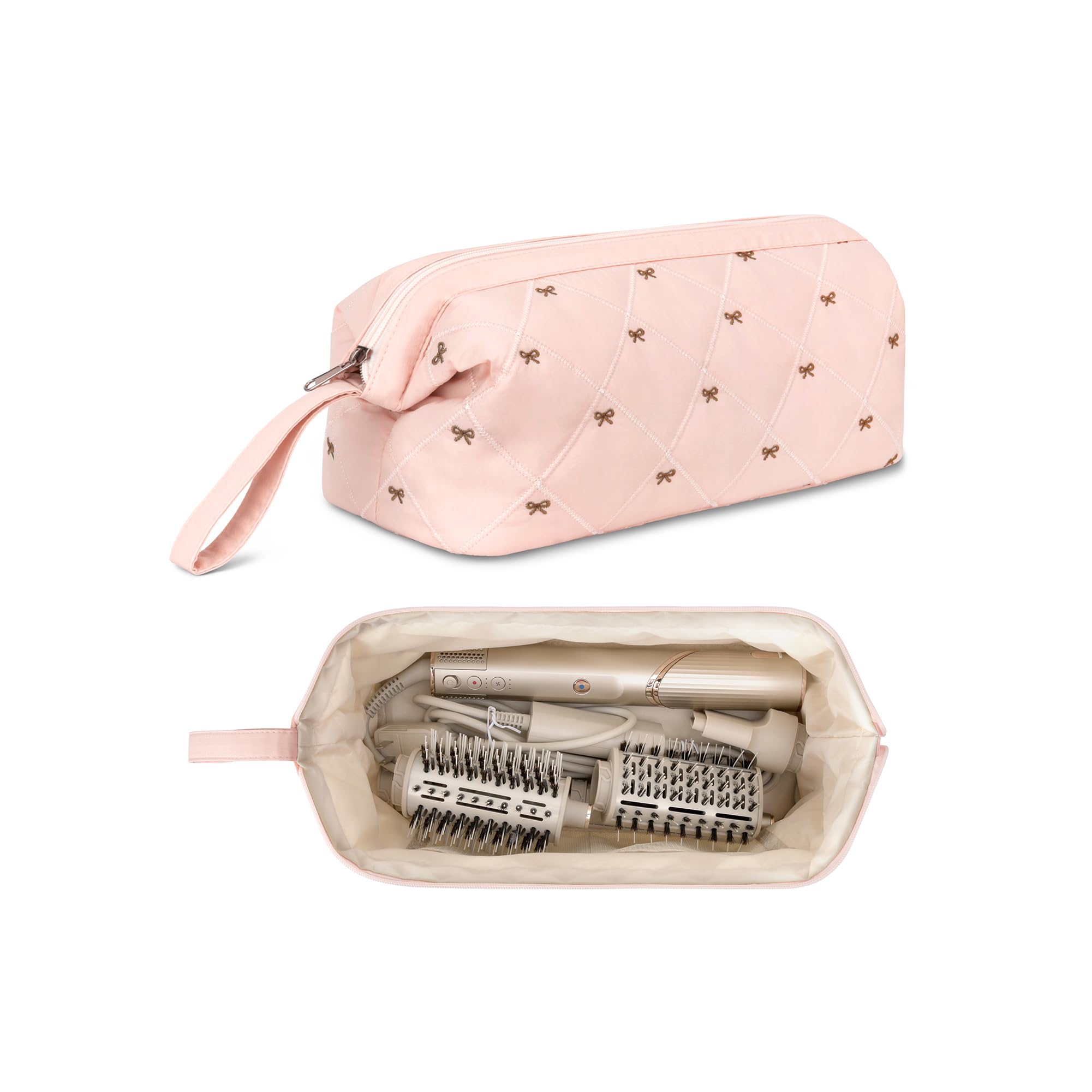 Linpr Travel Storage Bag for Dyson Airwrap Styler/Supersonic, Pink
