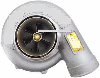 Turbo Performance T51R Turbocharger V-Band A/R 1.0 Boost Dual Ball Bearing Racing Car Turbine Compressor Wheel 102.3 ×76.5 MM(Gold)