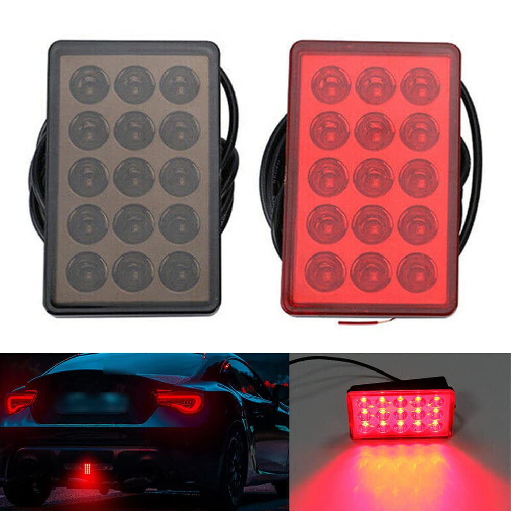 Baceyong terzo kit lucelampeggiante freno posteriore universale 15 LED 3 ° strobo