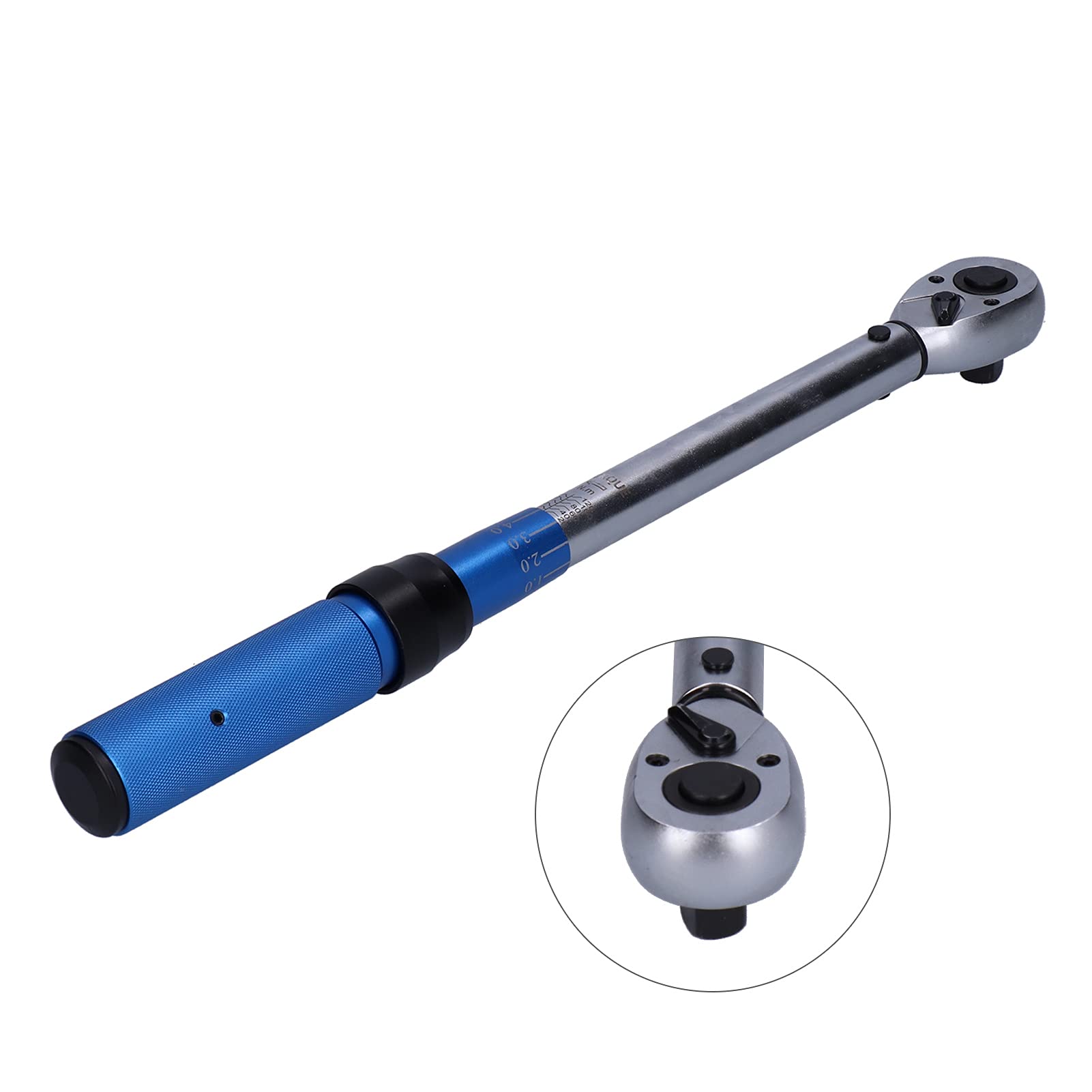 TOOLSGO Drive Click Torsion Wrench Preset Adjustable Industrial Hand Operated Tools 20?120N.m for Vehicle Maintenance and Repair