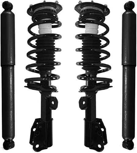 Unity 4-11233-251140-001 Conjunto completo de puntal de 4 ruedas delanteras y traseras con kit de amortiguador de gas
