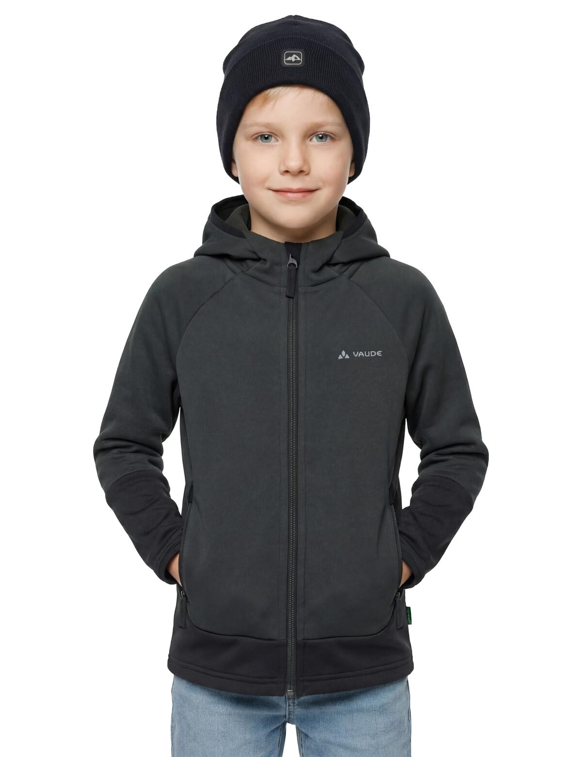 VAUDE Kids Capacida Fleece Jacket II, chaqueta elástica de forro polar para niños, que forma parte del concepto circulatorio, complemento cálido debajo de una chaqueta