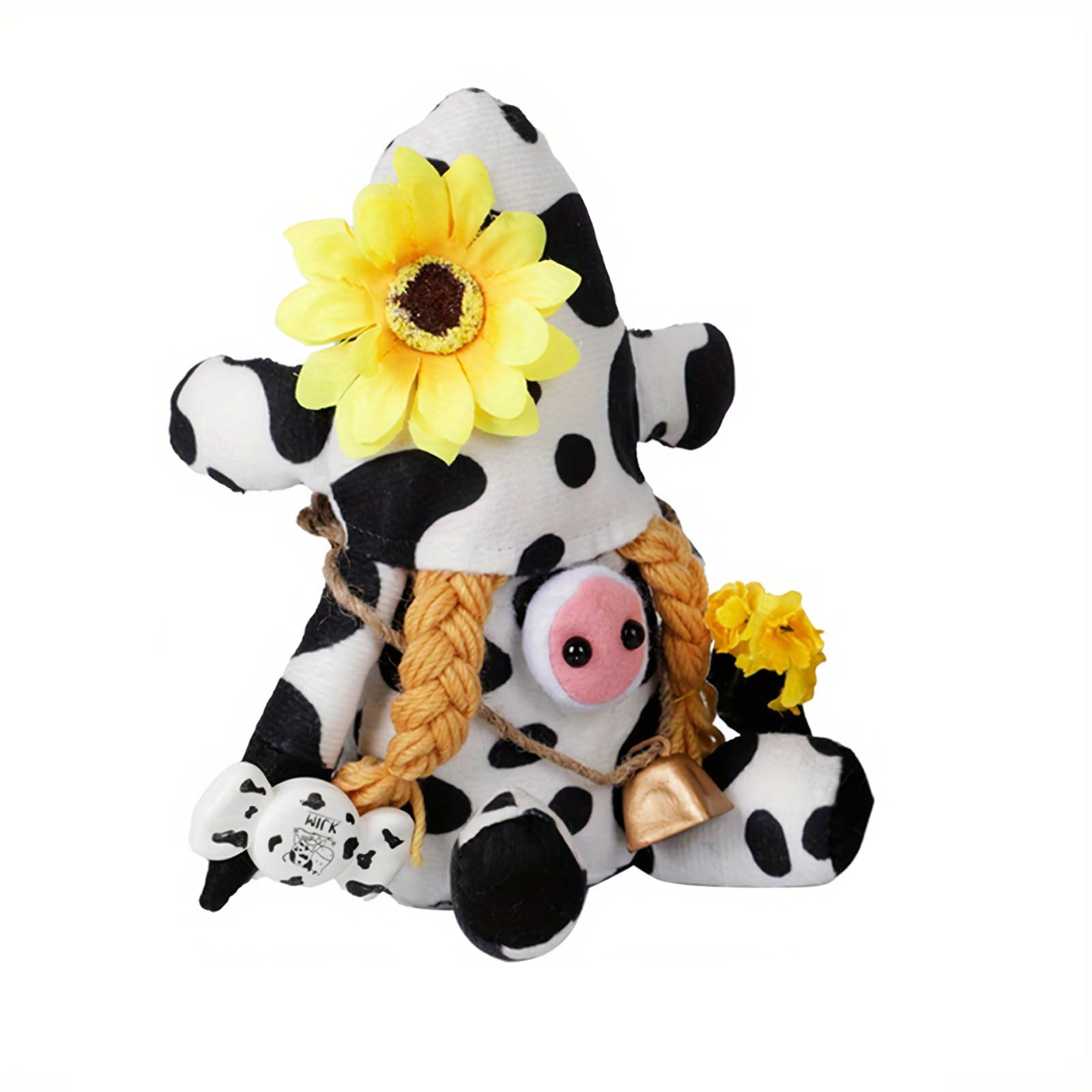Hsioluted Doll Lovely Holiday Decorations Cow Festival Faceless Dwarfs Figurinees Elegant Rudolphs Ornament for Kids Creative Doll