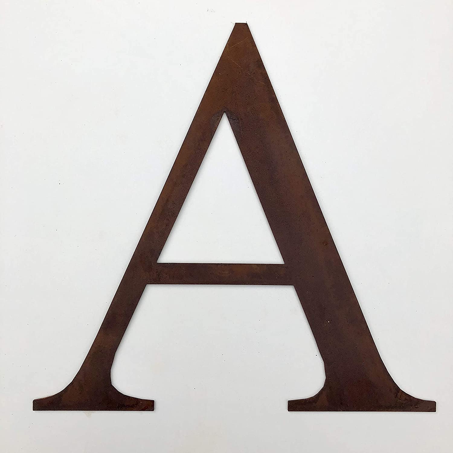 Classic 12" Tall Rusty Metal Letters, Personalised Signs And Gifts For The Home And Garden Gifts Presents (Classic A)