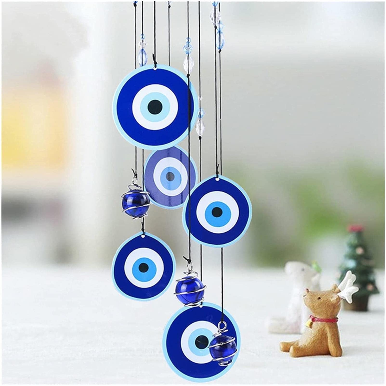 Metalowe dzwonki wiatrowskie, Ozdoba w kształcie spiralnego łapacza snów, dzwonki wietrzne, 4 rodzaje(Type 3)