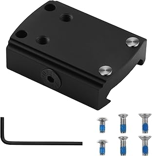 407K/507K Pictainny Rail Aluminum Mount, Adapter for Holosun 407K, 507K, Red dot Optics Mounting Plate - Hidcor