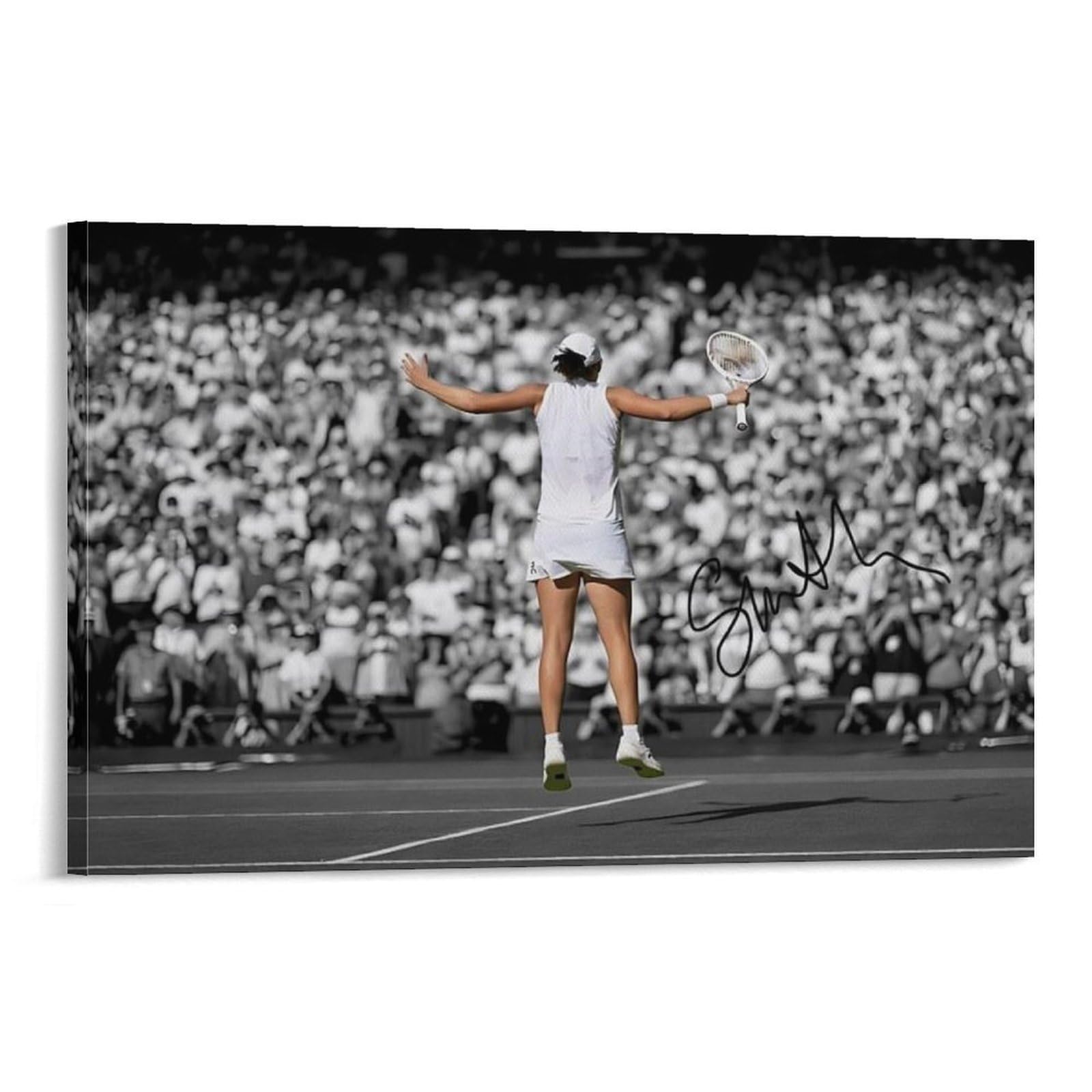 ASUIU Iga Swiatek Canvas Poster Wall Art Poster Prints Home Decor Picture Canvas Painting Posters 24x36inch(60x90cm)