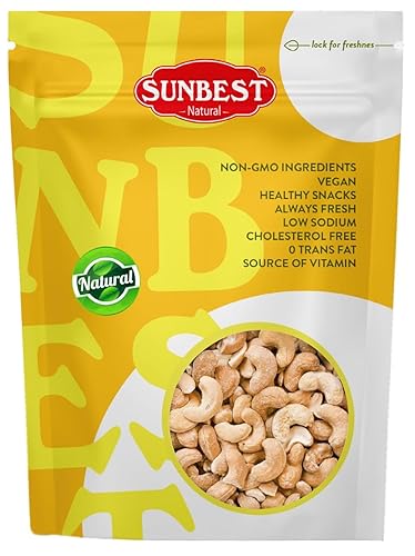 Miniatura 1 de Sunbest Natural Anacardos crudos enteros sin sal sin OMG vegano Kosher 5 libras