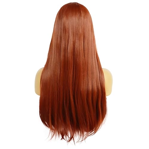 Miniatura 5 de Anogol pelo Capgris peluca sintética con flequillo largo natural ondulado franja pelucas completas para las mujeres