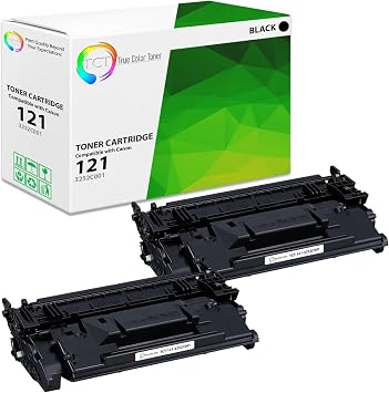 TCT 121 Compatible Black Toner Cartridge for Canon 121 3252C001 2PK