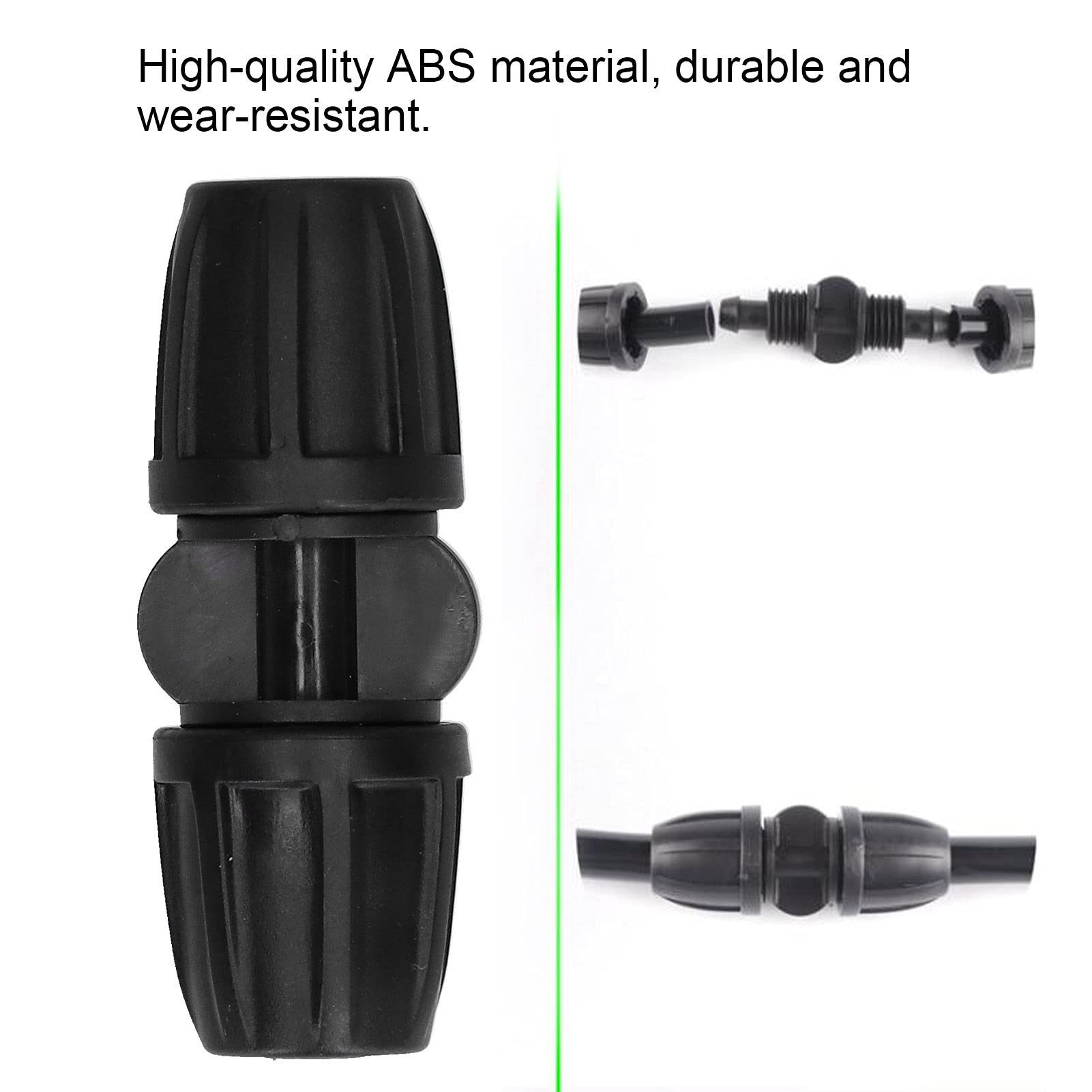Vitdipy 20Pcs Hose Connector, 8/11 Straight Hose Connector for Garden Beds Farms, Lawns, Greenhouse Gardening and Agricultural - Image 4
