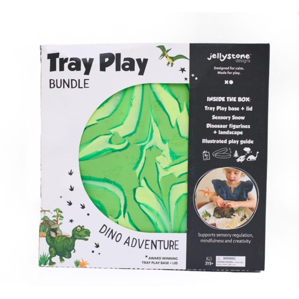 Kit SENSORIAL con Bandeja - Dinosaurio