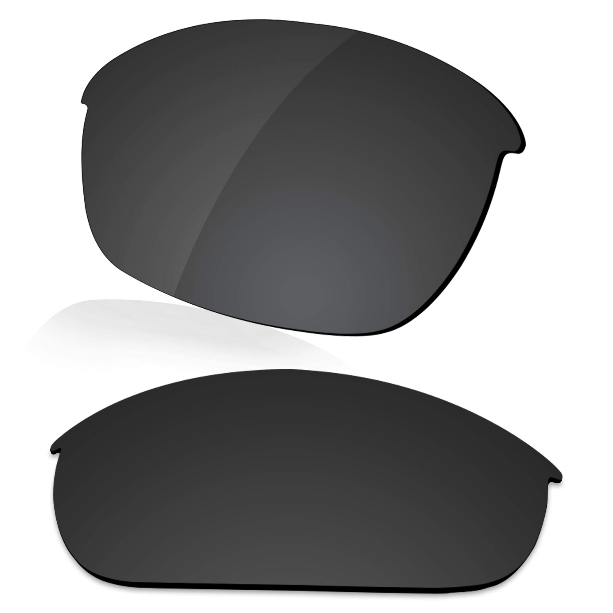 Lenzreborn Men's Dark Black - Polarized Polarized Lens Replacet For Oakley Half Jacket 2.0 Oo9144 Sunglass