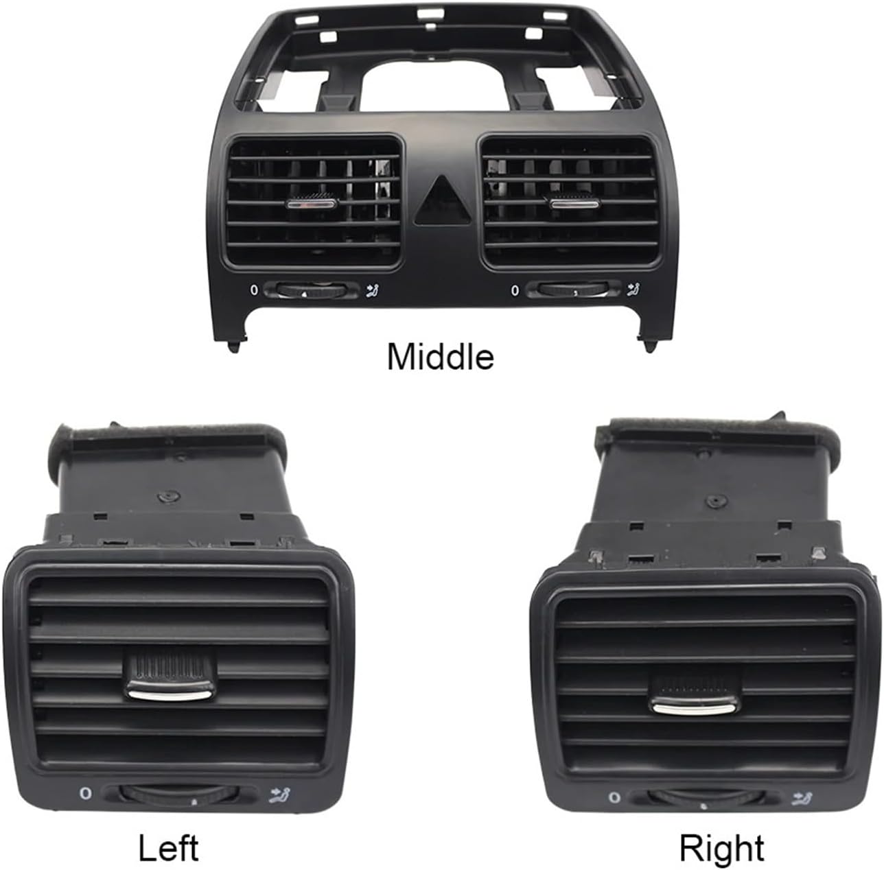 Air Outlet Board Air Outlet 1K0819709 Car Dashboard Vent 1K0819728 Car Air Outlet Fit for VW Fit for Golf MK5 2004-2009 Fit for VW Fit for Jetta MK5 2006-2011 Attractive and Durable(Right)