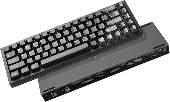 YUNZII AL65 Wireless Mechanical Keyboard(Black, Milk V2),Spring Tea Keycap Cherry(Cherry Profile, Spring Tea)