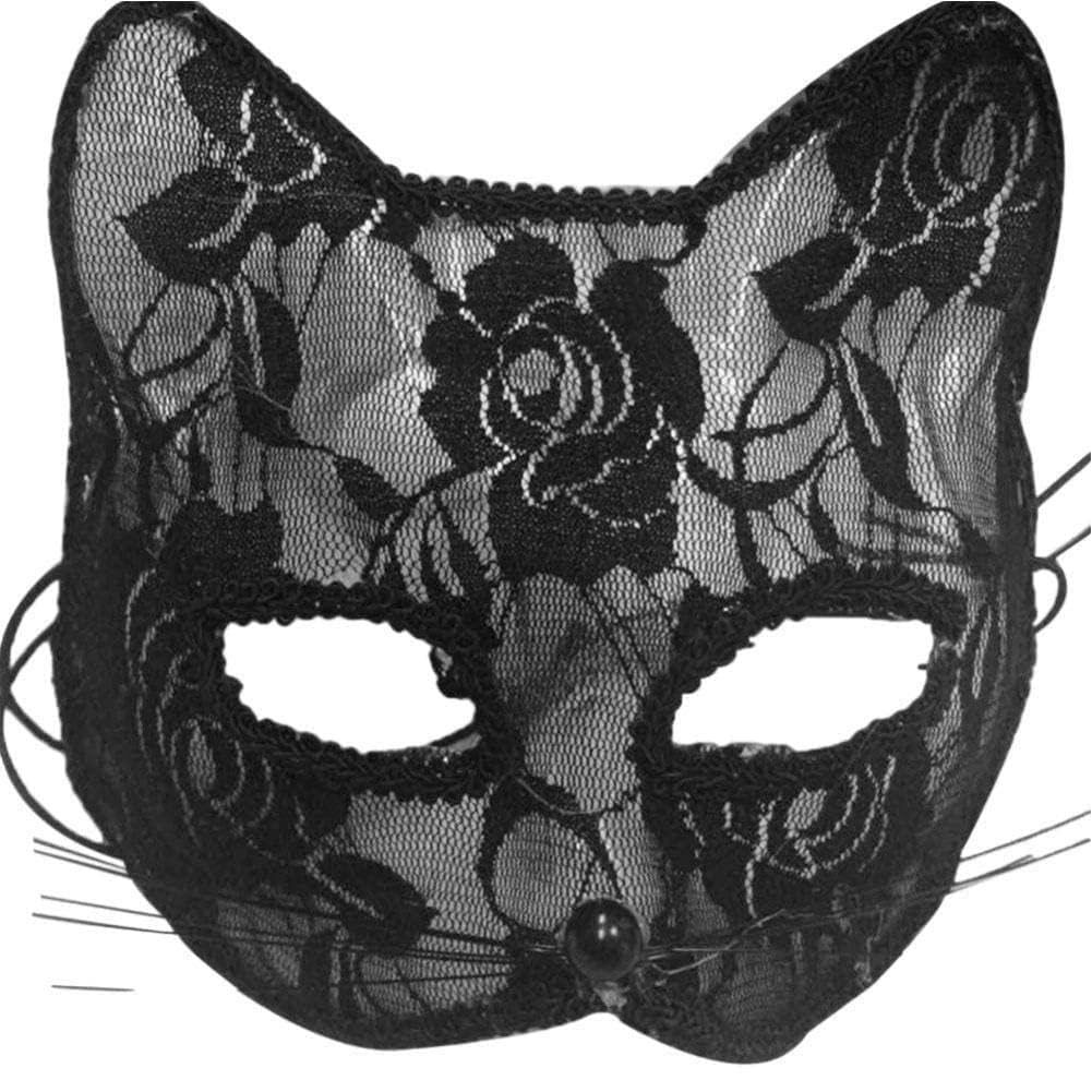 Sexy Black Women Lace Face Eye Cover Christmas Halloween Party Night Club Shows Role Mask Cosplay Playing Prop Dance